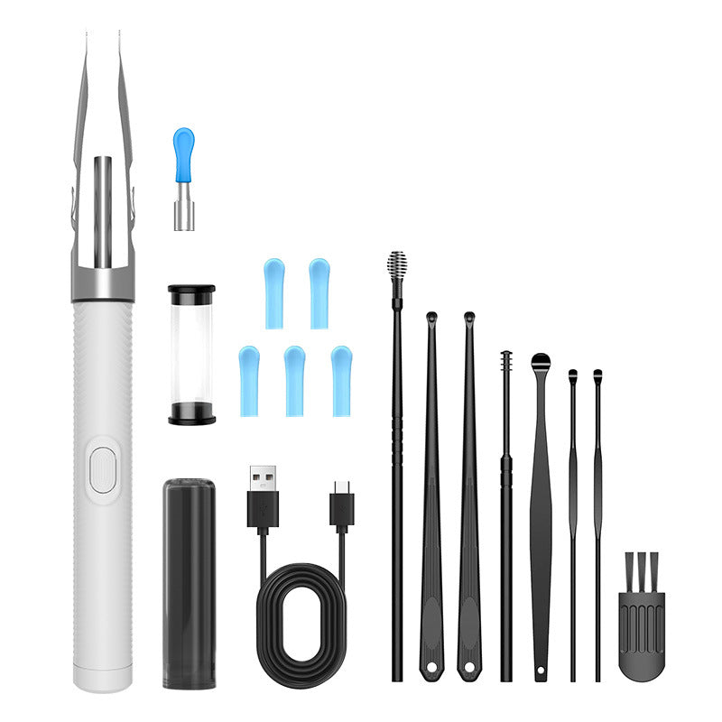 LED Lighted Ear Pick Cleaning Tool Set with Tweezers