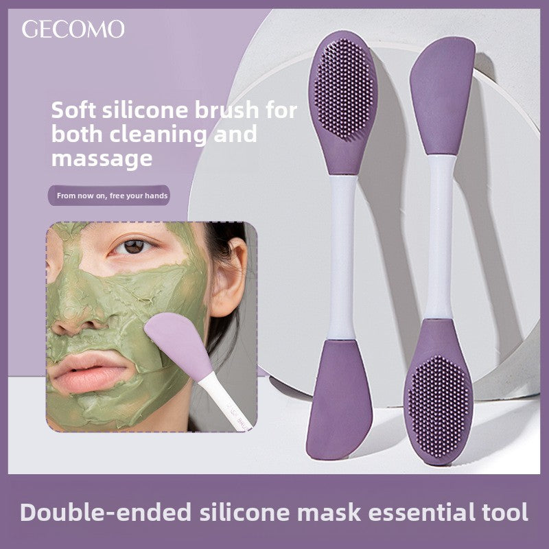 Double-Ended Silicone Facial Mask Application Brush