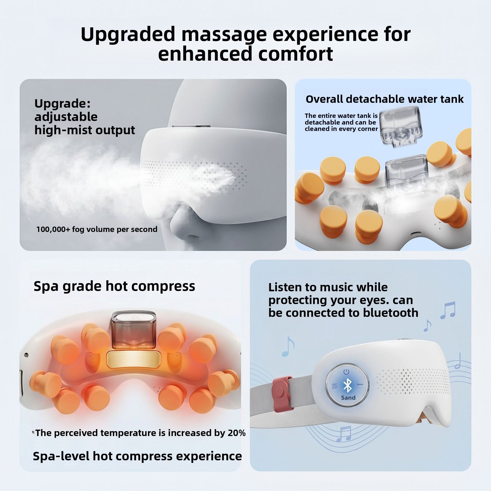 Steam Atomizing Eye Massager with Hot Cold Compress