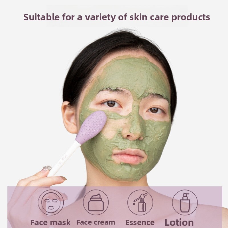 Double-Ended Silicone Facial Mask Application Brush